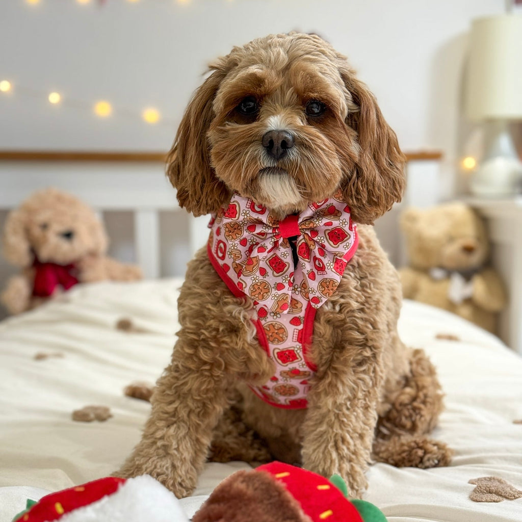 Strawberry Woofles Bow