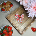 Strawberry Woofles Bow